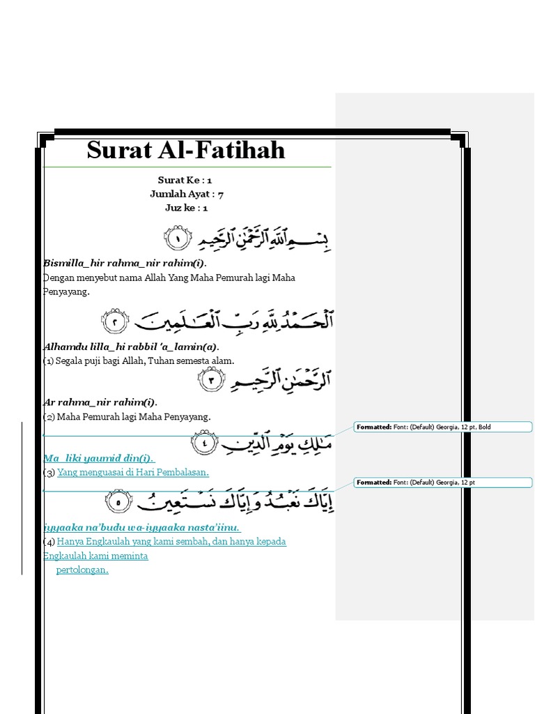 Juz Amma Arab Latin Pdf